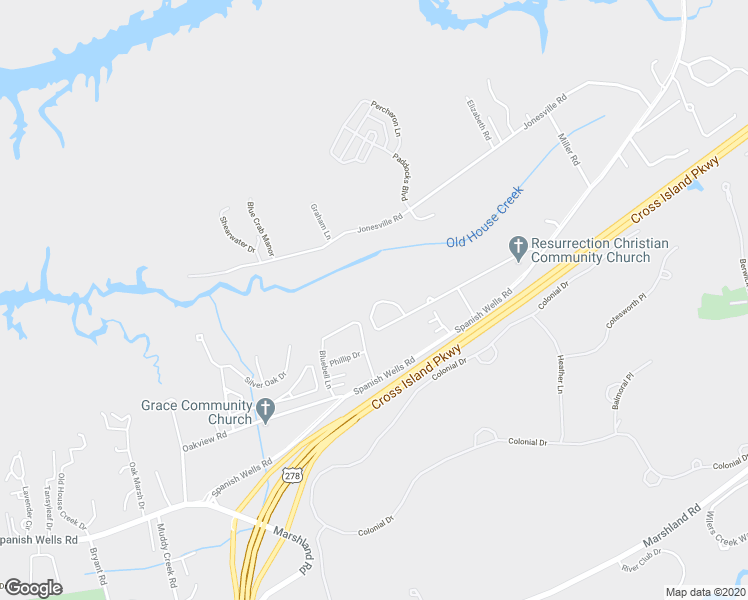 map of restaurants, bars, coffee shops, grocery stores, and more near 48 Hammock Oaks Circle in Hilton Head Island