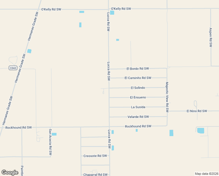 map of restaurants, bars, coffee shops, grocery stores, and more near 1826 El Solindo in Deming