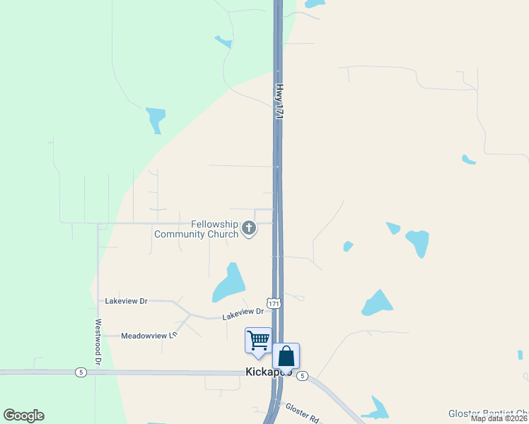 map of restaurants, bars, coffee shops, grocery stores, and more near in Gloster