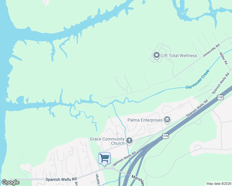 map of restaurants, bars, coffee shops, grocery stores, and more near 21 Shearwater Drive in Hilton Head Island