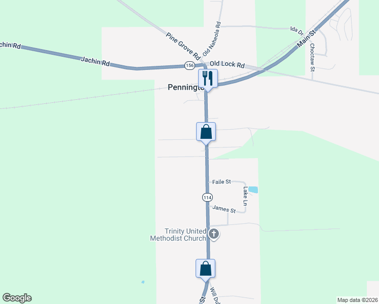 map of restaurants, bars, coffee shops, grocery stores, and more near 72 Young Street in Pennington