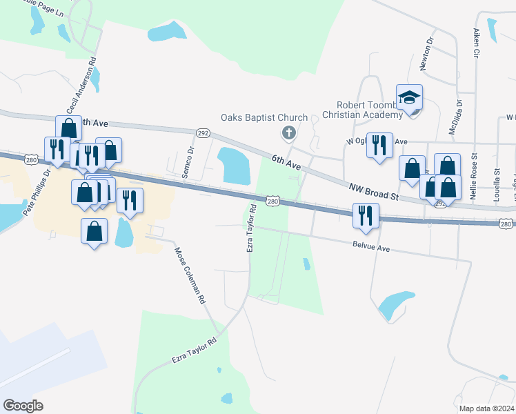 map of restaurants, bars, coffee shops, grocery stores, and more near 985 West Liberty Avenue in Lyons