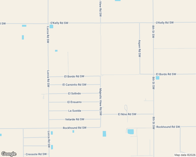 map of restaurants, bars, coffee shops, grocery stores, and more near 5673 El Bordo Road Southwest in Deming