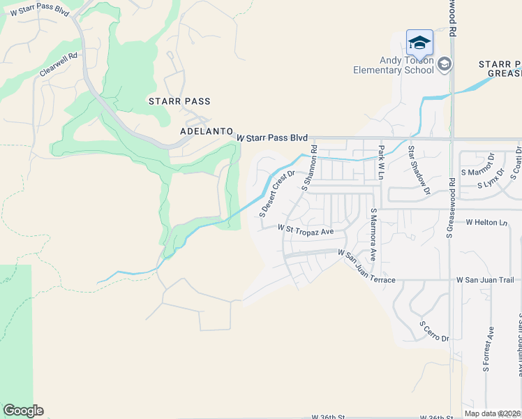 map of restaurants, bars, coffee shops, grocery stores, and more near 1521 South Desert Crest Drive in Tucson