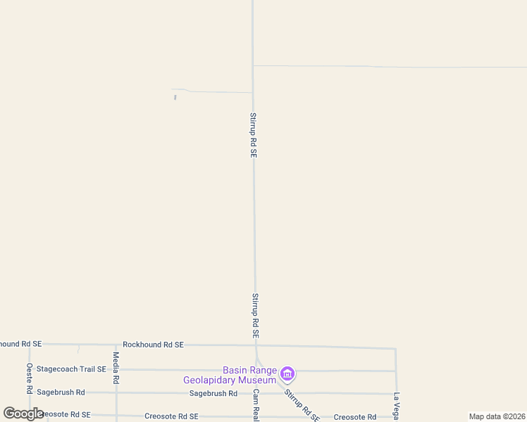 map of restaurants, bars, coffee shops, grocery stores, and more near 5585 Stirrup Road Southeast in Deming
