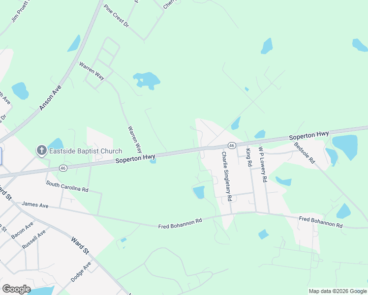 map of restaurants, bars, coffee shops, grocery stores, and more near 791 Soperton Highway in Eastman