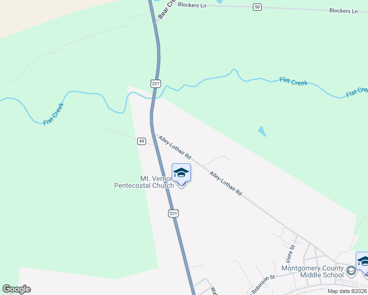 map of restaurants, bars, coffee shops, grocery stores, and more near 332 Ailey-Lothair Road in Mount Vernon