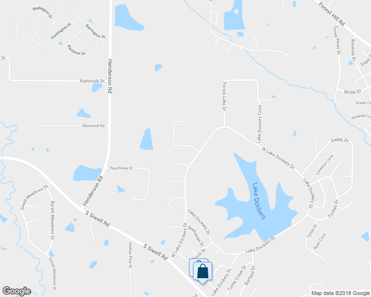 map of restaurants, bars, coffee shops, grocery stores, and more near 705 Forest Woods Drive in Byram