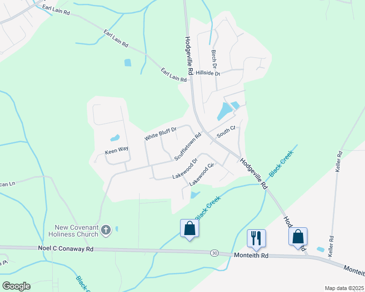 map of restaurants, bars, coffee shops, grocery stores, and more near 2000 Hodgeville Road in Rincon
