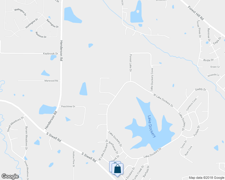 map of restaurants, bars, coffee shops, grocery stores, and more near 700 Forest Woods Drive in Byram