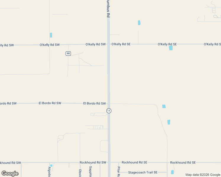 map of restaurants, bars, coffee shops, grocery stores, and more near 5405 Columbus Road in Deming