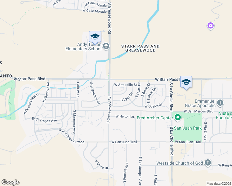 map of restaurants, bars, coffee shops, grocery stores, and more near 1343 South Marmot Drive in Tucson