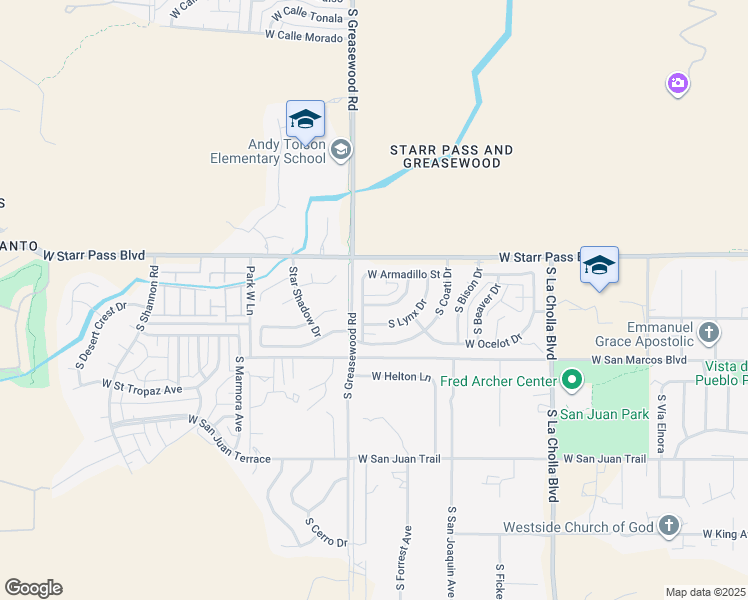 map of restaurants, bars, coffee shops, grocery stores, and more near 1343 South Marmot Drive in Tucson