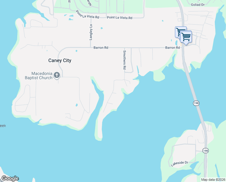 map of restaurants, bars, coffee shops, grocery stores, and more near Smothers Road in Malakoff