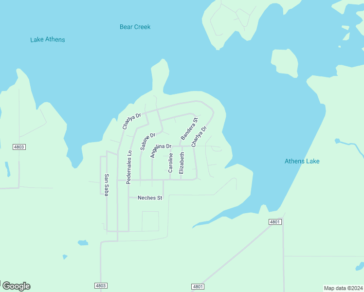 map of restaurants, bars, coffee shops, grocery stores, and more near 3221 Bandera Street in Athens