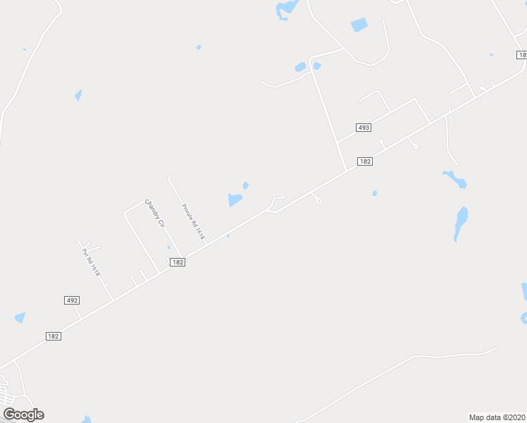 map of restaurants, bars, coffee shops, grocery stores, and more near County Road 182 in Stephenville