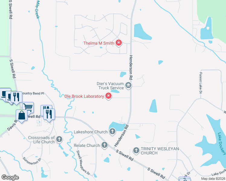 map of restaurants, bars, coffee shops, grocery stores, and more near 1418 Marwood Road in Byram