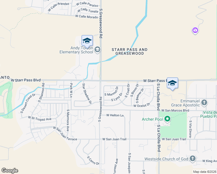 map of restaurants, bars, coffee shops, grocery stores, and more near 2472 West Armadillo Street in Tucson