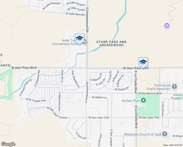 map of restaurants, bars, coffee shops, grocery stores, and more near 2472 West Armadillo Street in Tucson