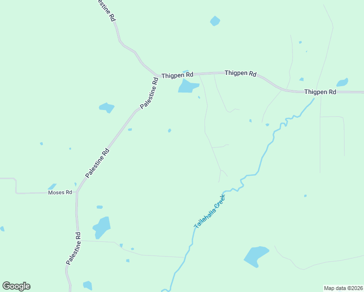 map of restaurants, bars, coffee shops, grocery stores, and more near 1031 Thigpen Road in Raymond