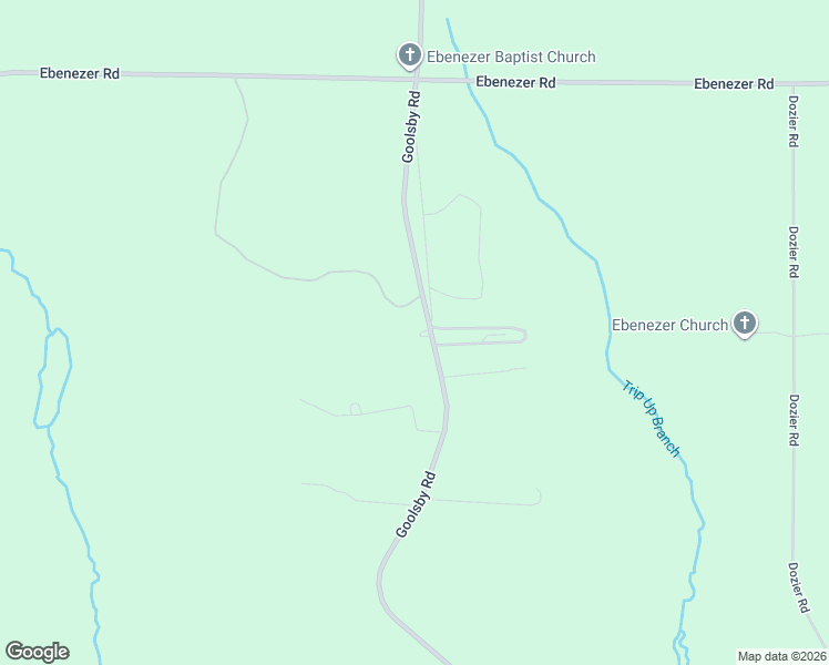 map of restaurants, bars, coffee shops, grocery stores, and more near 3429 Goolsby Road in Ellaville