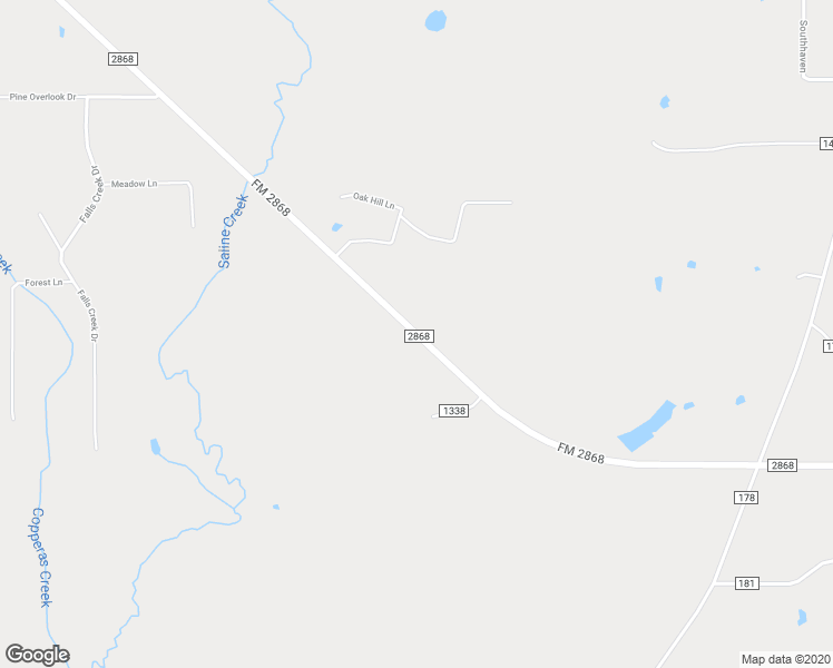 map of restaurants, bars, coffee shops, grocery stores, and more near 12780 FM 2868 in Flint