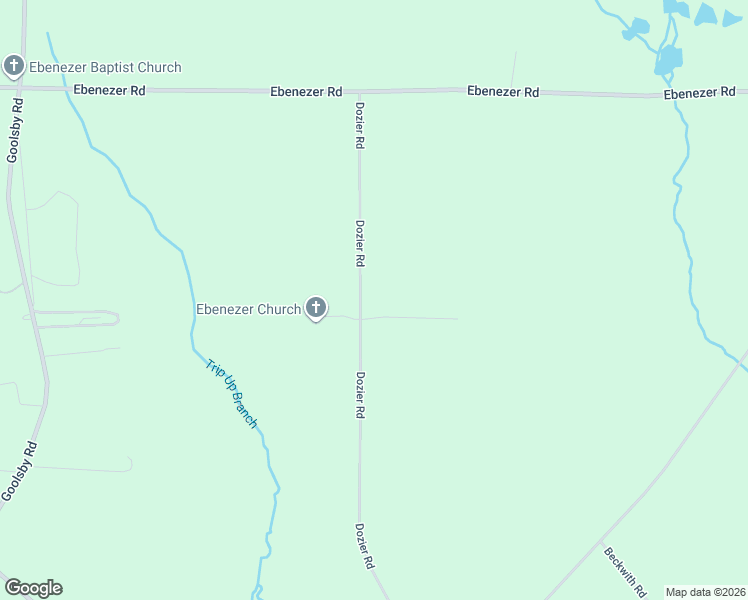 map of restaurants, bars, coffee shops, grocery stores, and more near 1989 Dozier Road in Ellaville