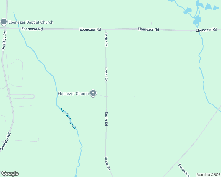 map of restaurants, bars, coffee shops, grocery stores, and more near 1989 Dozier Road in Ellaville