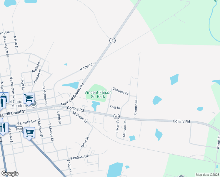 map of restaurants, bars, coffee shops, grocery stores, and more near 213 Hilton Drive in Lyons