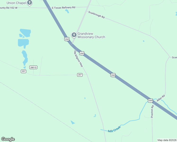 map of restaurants, bars, coffee shops, grocery stores, and more near 4128 Farm to Market Road 2276 in Henderson
