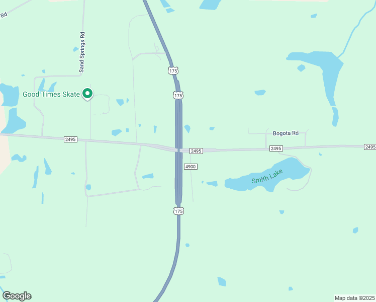 map of restaurants, bars, coffee shops, grocery stores, and more near 2494 Farm to Market Road 2495 in Athens