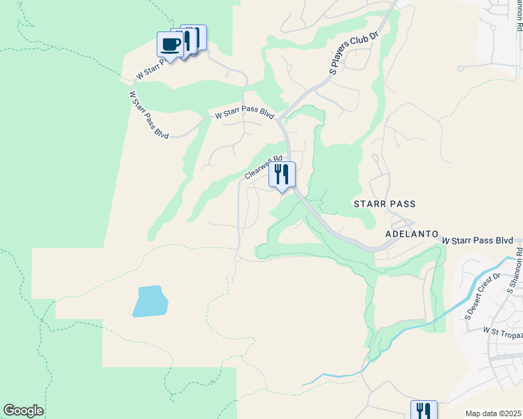 map of restaurants, bars, coffee shops, grocery stores, and more near 1105 South Avenue Del Cardenal Rojo in Tucson