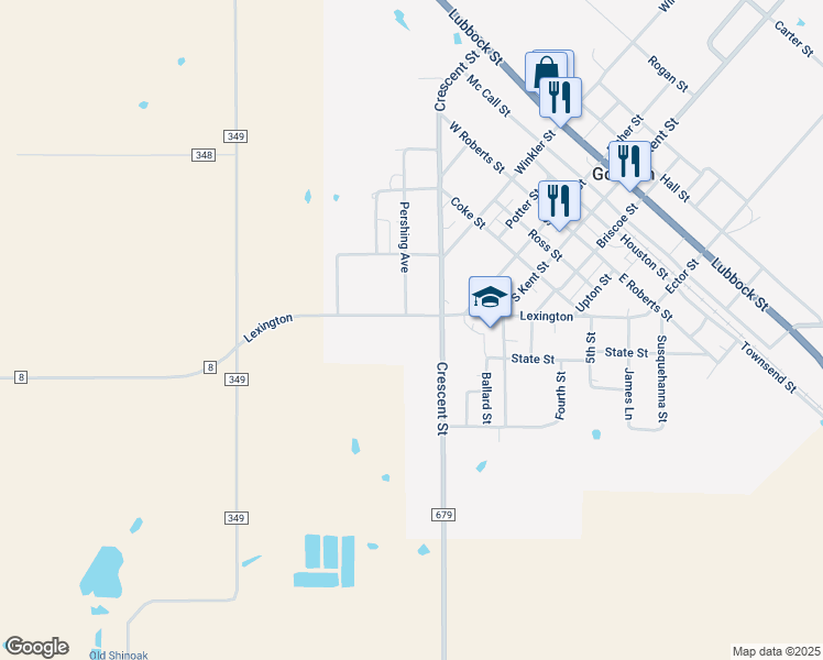 map of restaurants, bars, coffee shops, grocery stores, and more near 330 East Lexington Street in Gorman