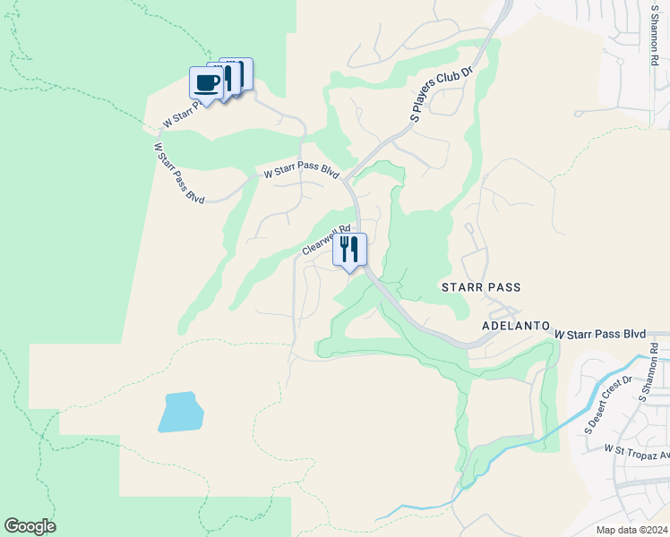 map of restaurants, bars, coffee shops, grocery stores, and more near 3681 West Placita Del Correcaminos in Tucson