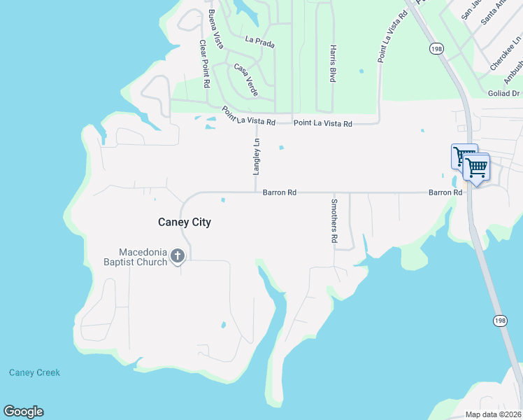 map of restaurants, bars, coffee shops, grocery stores, and more near in Caney City