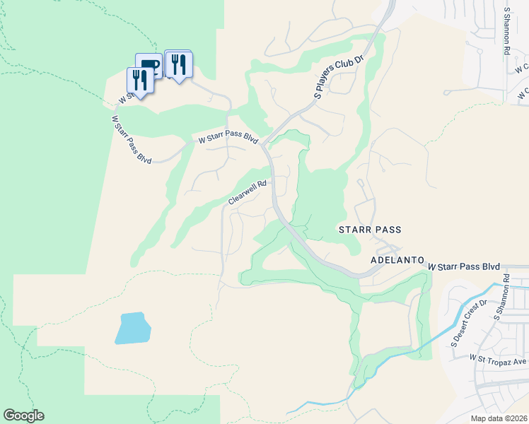 map of restaurants, bars, coffee shops, grocery stores, and more near S Plaza Estrellita in Tucson