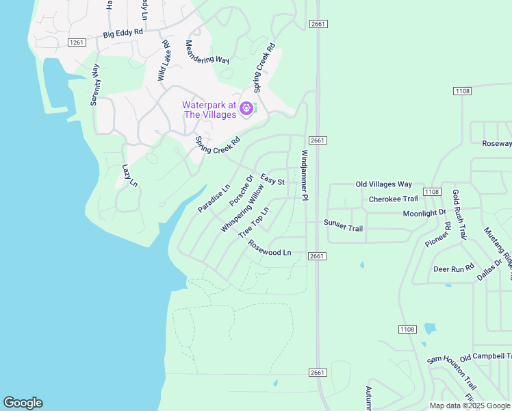 map of restaurants, bars, coffee shops, grocery stores, and more near Tree Top Lane in Flint