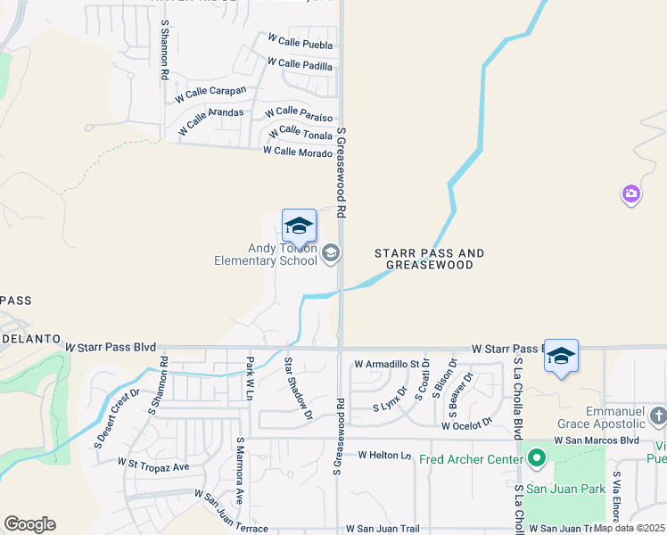 map of restaurants, bars, coffee shops, grocery stores, and more near 1000 South Greasewood Road in Tucson