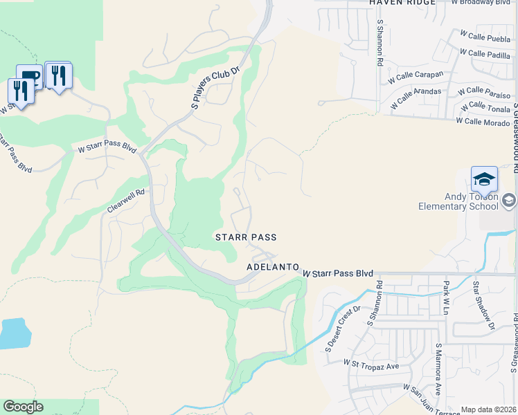 map of restaurants, bars, coffee shops, grocery stores, and more near 877 South Bill Martin Drive in Tucson
