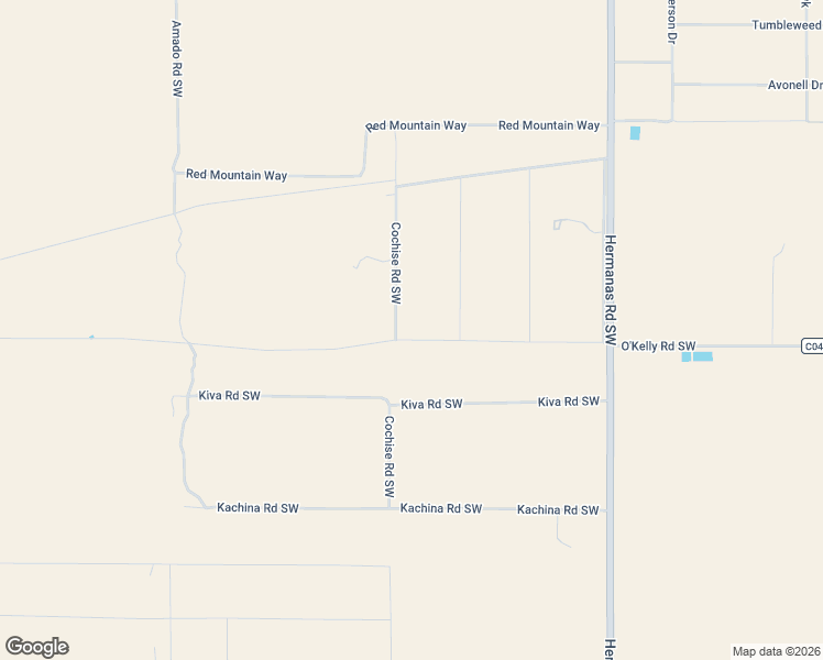 map of restaurants, bars, coffee shops, grocery stores, and more near Ocotillo Road in Deming