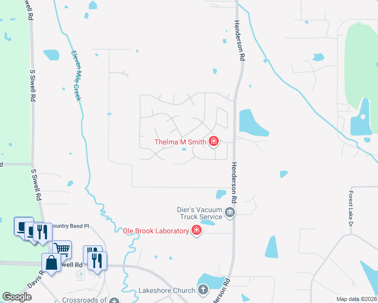 map of restaurants, bars, coffee shops, grocery stores, and more near 168 Raulston Dr in Byram