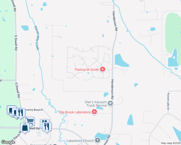 map of restaurants, bars, coffee shops, grocery stores, and more near 168 Raulston Drive in Byram