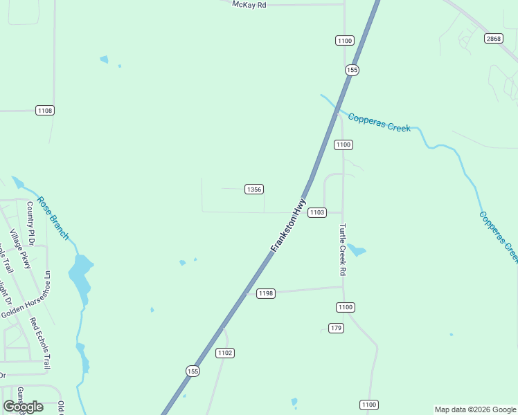 map of restaurants, bars, coffee shops, grocery stores, and more near 15062 County Road 1103 in Flint
