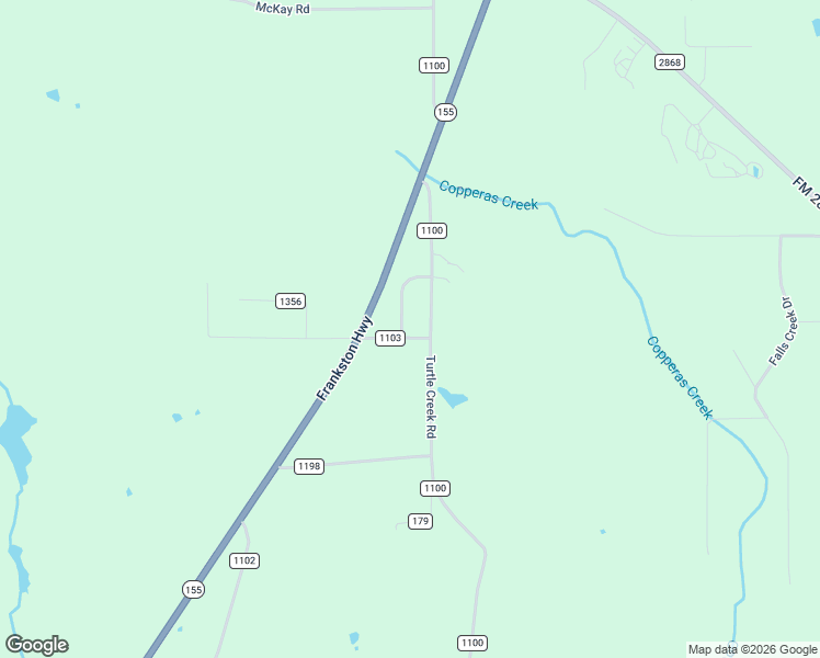 map of restaurants, bars, coffee shops, grocery stores, and more near 18595 County Road 1286 in Flint