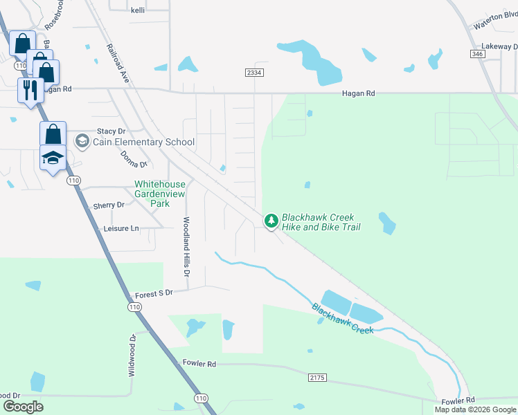 map of restaurants, bars, coffee shops, grocery stores, and more near 1219 Corey Drive in Whitehouse