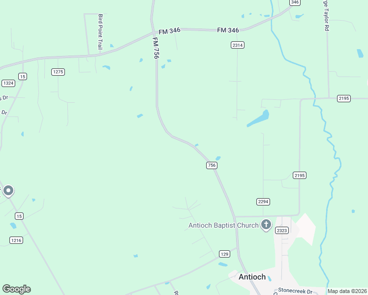 map of restaurants, bars, coffee shops, grocery stores, and more near 18413 FM 756 in Whitehouse