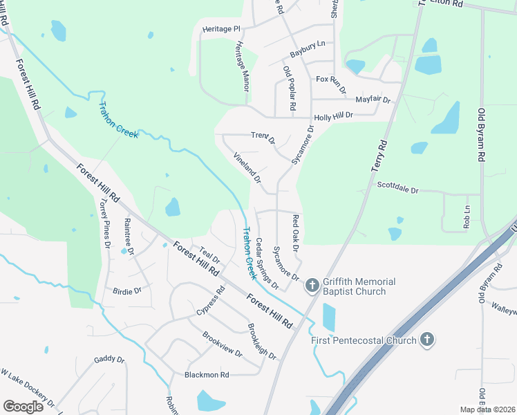 map of restaurants, bars, coffee shops, grocery stores, and more near 581 Vineland Dr in Jackson