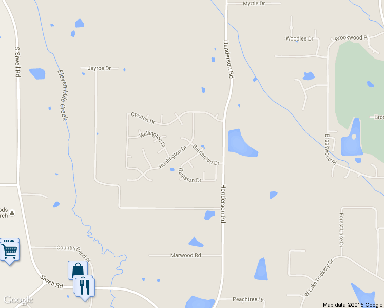 map of restaurants, bars, coffee shops, grocery stores, and more near 196 Raulston Drive in Jackson