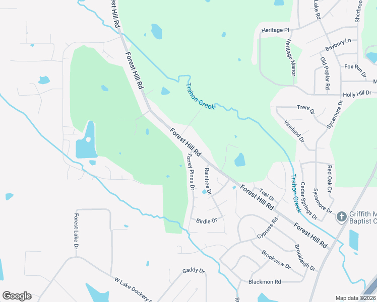 map of restaurants, bars, coffee shops, grocery stores, and more near 5039 Forest Hill Road in Byram