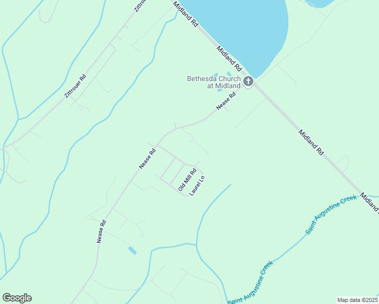map of restaurants, bars, coffee shops, grocery stores, and more near 115 Laurel Lane in Guyton